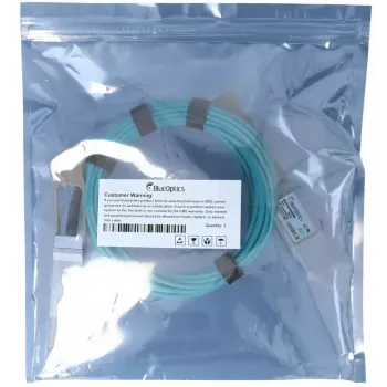 Glasfaserkabel BlueOptics QSFP56 auf QSFP56 10 m, Stecker-Stecker, Orange