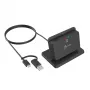 j5create JUR261 USB™ Smart Card / CAC Reader Stand, USB Type-A/USB Type-C, Schwarz, 95 g