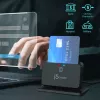 j5create JUR261 USB™ Smart Card / CAC Reader Stand, USB Type-A/USB Type-C, Schwarz, 95 g