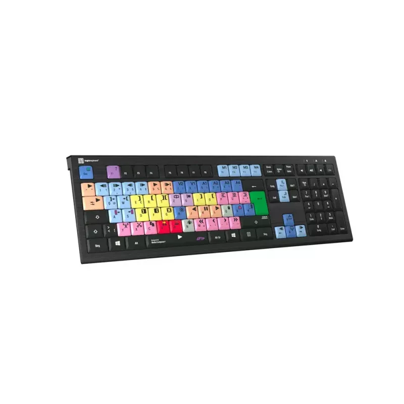 Logickeyboard Avid Media Composer ASTRA 2 Tastatur mit Hintergrundbeleuchtung PC Deutsch (LKB-MCOM4-A2PC-DE)