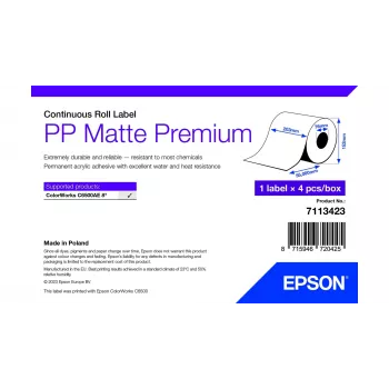 Selbstklebendes Druckeretikett Epson 7113423 Weiß 20,3 cm x 55 m