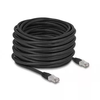 DeLOCK RJ45 Cat.6A 20m Netzwerkkabel Schwarz