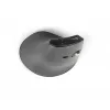 BakkerElkhuizen FastForward Pro Maus, Rechtshänder, Vertikales Design, Optisch, RF Wireless + Bluetooth + USB Typ-C, 5000 DPI, Schwarz, Grau