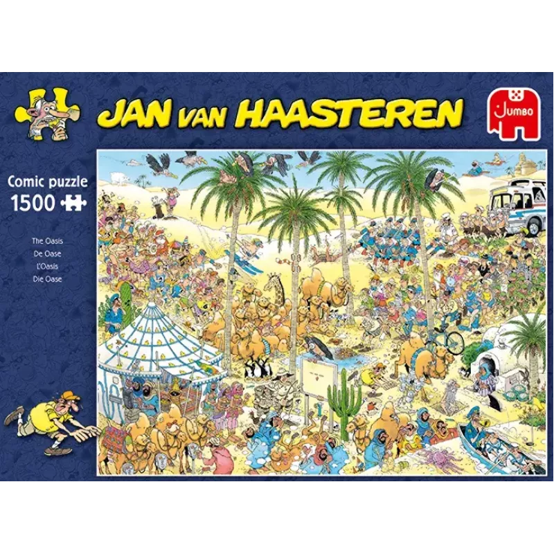Jumbo Puzzle Jan van Haasteren Die Oase — 1500 Teile, 900×600 mm