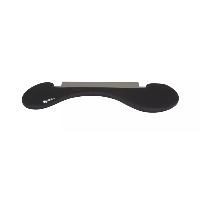 BakkerElkhuizen ErgoSlider+ Unterarmstütze Asymmetrisch, Schwarz, Dunkelgrau, Gelb, Spanplatte, Kunststoff, Polyurethan (PU), Stahl, Klemmbefestigung, Taiwan, 310 mm, 665 mm