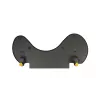 BakkerElkhuizen ErgoSlider+ Unterarmstütze Asymmetrisch, Schwarz, Dunkelgrau, Gelb, Spanplatte, Kunststoff, Polyurethan (PU), Stahl, Klemmbefestigung, Taiwan, 310 mm, 665 mm