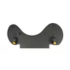 BakkerElkhuizen ErgoSlider+ Unterarmstütze Asymmetrisch, Schwarz, Dunkelgrau, Gelb, Spanplatte, Kunststoff, Polyurethan (PU), Stahl, Klemmbefestigung, Taiwan, 310 mm, 665 mm