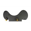 BakkerElkhuizen ErgoSlider+ Unterarmstütze Asymmetrisch, Schwarz, Dunkelgrau, Gelb, Spanplatte, Kunststoff, Polyurethan (PU), Stahl, Klemmbefestigung, Taiwan, 310 mm, 665 mm
