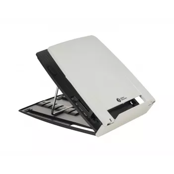 BakkerElkhuizen Ergo-Q 330 Circular, Laptop-Ständer, Schwarz, Grau, Acrylnitril-Butadien-Styrol (ABS), Kunststoff, Stahl, 33,8 cm (13,3 Zoll), 43,2 cm (17 Zoll), 6 kg