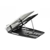 BakkerElkhuizen Ergo-Q 330 Circular, Laptop-Ständer, Schwarz, Grau, Acrylnitril-Butadien-Styrol (ABS), Kunststoff, Stahl, 33,8 cm (13,3 Zoll), 43,2 cm (17 Zoll), 6 kg