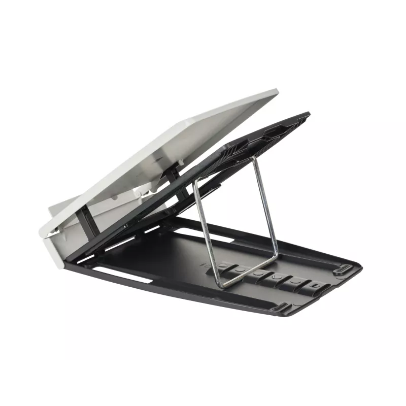 BakkerElkhuizen Ergo-Q 330 Circular, Laptop-Ständer, Schwarz, Grau, Acrylnitril-Butadien-Styrol (ABS), Kunststoff, Stahl, 33,8 cm (13,3 Zoll), 43,2 cm (17 Zoll), 6 kg