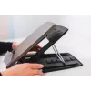 BakkerElkhuizen Ergo-Q 330 Circular, Laptop-Ständer, Schwarz, Grau, Acrylnitril-Butadien-Styrol (ABS), Kunststoff, Stahl, 33,8 cm (13,3 Zoll), 43,2 cm (17 Zoll), 6 kg