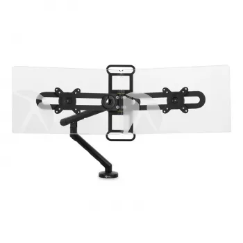 BakkerElkhuizen BE Universal Crossbar, 8 kg, 43,2 cm (17 Zoll), 88,9 cm (35 Zoll), 100 x 100 mm, Höhenverstellung, Schwarz