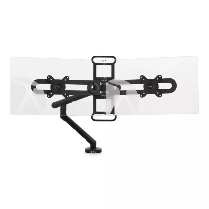 BakkerElkhuizen BE Universal Crossbar, 8 kg, 43,2 cm (17 Zoll), 88,9 cm (35 Zoll), 100 x 100 mm, Höhenverstellung, Schwarz