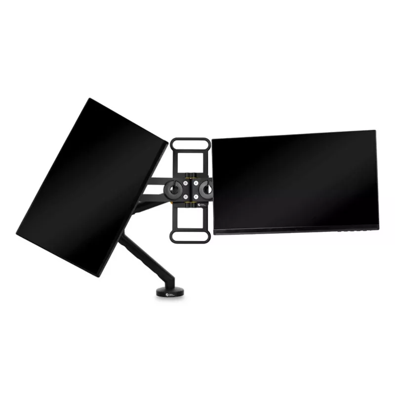 BakkerElkhuizen BE Universal Crossbar, 8 kg, 43,2 cm (17 Zoll), 88,9 cm (35 Zoll), 100 x 100 mm, Höhenverstellung, Schwarz