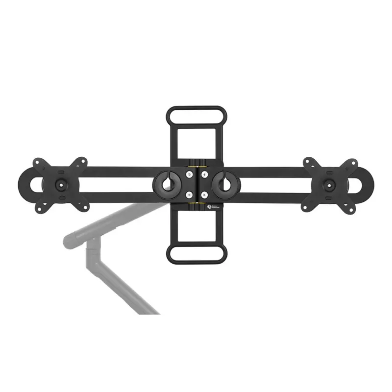 BakkerElkhuizen BE Universal Crossbar, 8 kg, 43,2 cm (17 Zoll), 88,9 cm (35 Zoll), 100 x 100 mm, Höhenverstellung, Schwarz