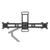BakkerElkhuizen BE Universal Crossbar, 8 kg, 43,2 cm (17 Zoll), 88,9 cm (35 Zoll), 100 x 100 mm, Höhenverstellung, Schwarz