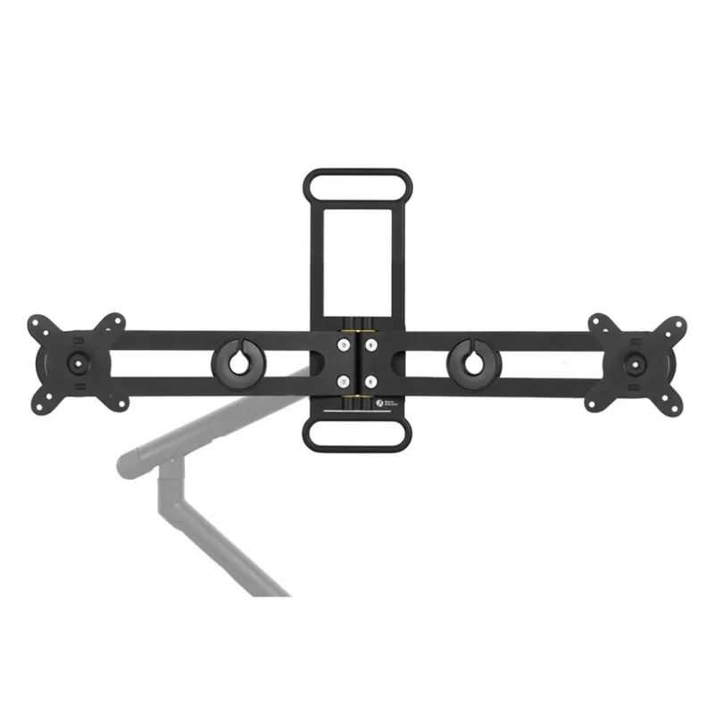 BakkerElkhuizen BE Universal Crossbar, 8 kg, 43,2 cm (17 Zoll), 88,9 cm (35 Zoll), 100 x 100 mm, Höhenverstellung, Schwarz