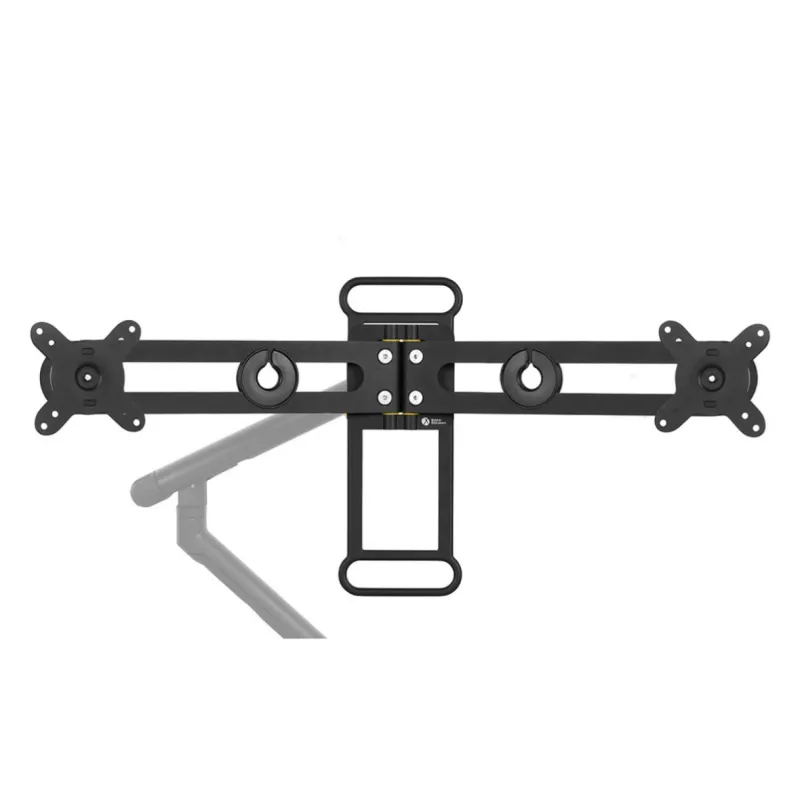BakkerElkhuizen BE Universal Crossbar, 8 kg, 43,2 cm (17 Zoll), 88,9 cm (35 Zoll), 100 x 100 mm, Höhenverstellung, Schwarz