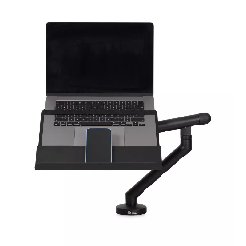 Laptop-Halterung BakkerElkhuizen BE Universal, verstellbare Notebook-Halterung für 43,2 cm (17 Zoll) Bildschirme, schwarz/dunkelgrau