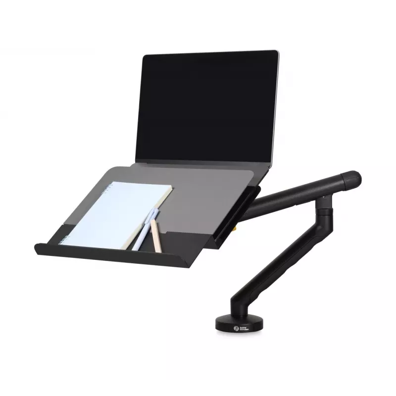 Laptop-Halterung BakkerElkhuizen BE Universal, verstellbare Notebook-Halterung für 43,2 cm (17 Zoll) Bildschirme, schwarz/dunkelgrau