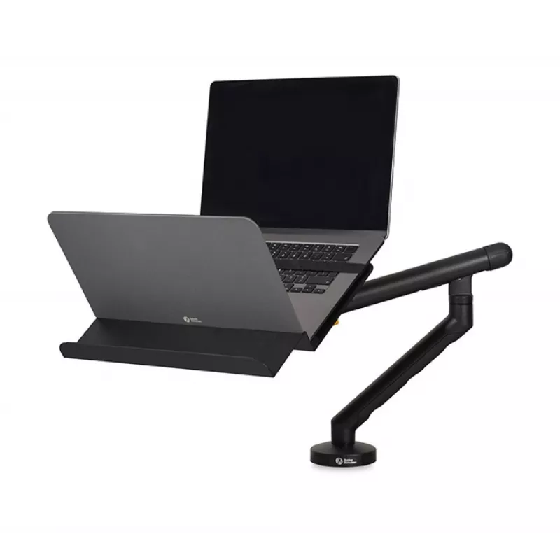 Laptop-Halterung BakkerElkhuizen BE Universal, verstellbare Notebook-Halterung für 43,2 cm (17 Zoll) Bildschirme, schwarz/dunkelgrau