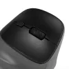 BakkerElkhuizen PRF Pro Maus Rechts, Rechtshänder, Vertikales Design, Optisch, RF Wireless + Bluetooth + USB Typ-C, 2400 DPI, Schwarz, Grau