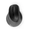 BakkerElkhuizen PRF Pro Maus Links, linkshändig, vertikales Design, Optisch, RF Wireless + Bluetooth + USB Type-C, 2400 DPI, Schwarz, Grau