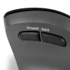 BakkerElkhuizen PRF Pro Maus Links, linkshändig, vertikales Design, Optisch, RF Wireless + Bluetooth + USB Type-C, 2400 DPI, Schwarz, Grau