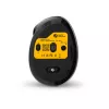 BakkerElkhuizen MidWay Maus Links, Linkshänder, Vertikales Design, Optisch, RF Wireless + Bluetooth + USB Typ-C, 2400 DPI, Grau, Schwarz