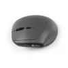 BakkerElkhuizen MidWay Maus rechts, Rechtshändig, Vertikales Design, Optisch, RF Wireless + Bluetooth + USB Typ-C, 2400 DPI, Grau, Schwarz