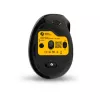 BakkerElkhuizen MidWay Maus rechts, Rechtshändig, Vertikales Design, Optisch, RF Wireless + Bluetooth + USB Typ-C, 2400 DPI, Grau, Schwarz