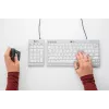 BakkerElkhuizen UltraBoard 955 V2 Numeric, USB, 22, Laptop/PC, 1,5 m, Dunkelgrau, Hellgrau
