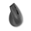 BakkerElkhuizen Grip Pro Maus, für Rechtshänder, Vertikales Design, Optisch, RF Wireless, 2400 DPI, Grau, Schwarz, Gelb