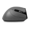 BakkerElkhuizen Grip Pro Maus, für Rechtshänder, Vertikales Design, Optisch, RF Wireless, 2400 DPI, Grau, Schwarz, Gelb