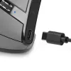 BakkerElkhuizen Grip Pro Maus, für Rechtshänder, Vertikales Design, Optisch, RF Wireless, 2400 DPI, Grau, Schwarz, Gelb