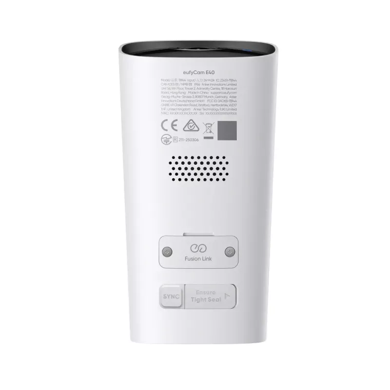 IP-Bullet-Sicherheitskamera Anker Eufy eufyCam E40 2-Cam Kit mit HomeBase S280, Außenbereich, 2688×1520 px, 130° Sichtfeld, Wandmontage