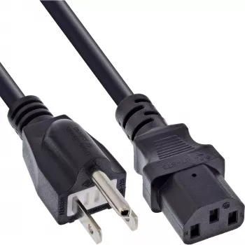 Stromkabel InLine B-16658J, 1,8 m, Netzstecker Typ B auf IEC C13, schwarz