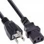 Stromkabel InLine B-16658J, 1,8 m, Netzstecker Typ B auf IEC C13, schwarz