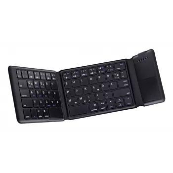 InLine 55379B Tastatur Universal Bluetooth QWERTZ Deutsch Schwarz