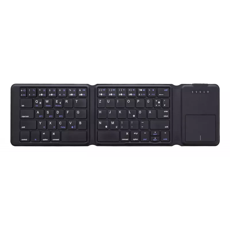 InLine 55379B Tastatur Universal Bluetooth QWERTZ Deutsch Schwarz