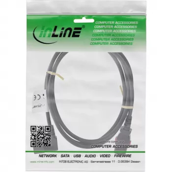 InLine 16932A Netzkabel Schwarz 2 m IEC C13 IEC C14