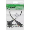 InLine 16954L Stromkabel Schwarz 0,5 m IEC C13 CEE7/7