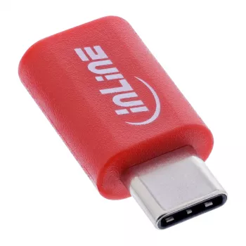 Kabel-Geschlechtswandler InLine 31650 – USB-C auf USB-C, rot, 0,003 kg