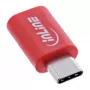 Kabel-Geschlechtswandler InLine 31650 – USB-C auf USB-C, rot, 0,003 kg