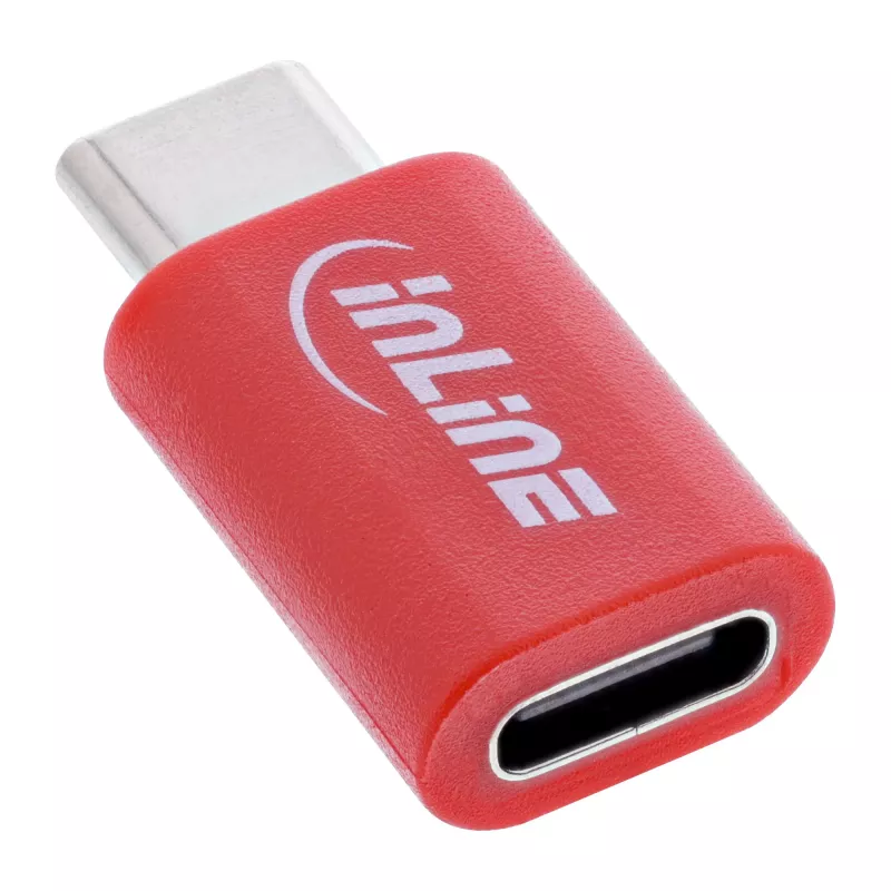 Kabel-Geschlechtswandler InLine 31650 – USB-C auf USB-C, rot, 0,003 kg