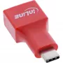 Kabeladapter InLine 31651 USB-C auf USB-A, USB 2.0, rot