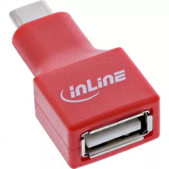 Kabeladapter InLine 31651 USB-C auf USB-A, USB 2.0, rot