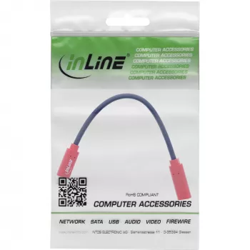 InLine USB-C Gender-Changer-Adapter 31654, USB-C auf USB-C, 0,2 m, rot