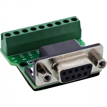 InLine 92501C Kabelverbinder Klemmleiste / D-Sub 9 Schwarz, Grün